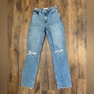 Abercrombie ultra high rise 90s straight jeans